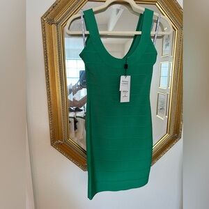Herve Leger dress, never worn !  Their classic style and gorgeous color